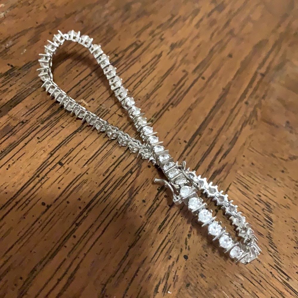 Swarovski crystal silver tennis bracelet